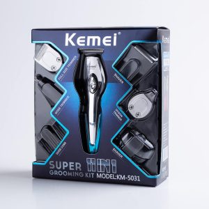ماكينة حلاقة كهربائية متعددة الاستخدامات 11 في 1 للرجال- KEMEI KM-5031