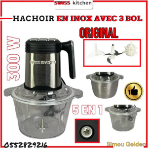 رحاية اللحم و الخضر العالمية "Hachoir Swiss kitchen SK 201 "5 in 1